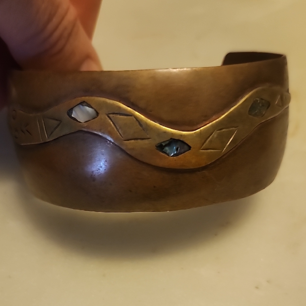 Mexico Cobre Copper Cuff Bracelet